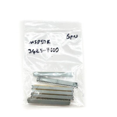 6 pcs 3M Rectangular Receptacle Connector 3425-7600 IDC, 26-30 AWG, MSD50K