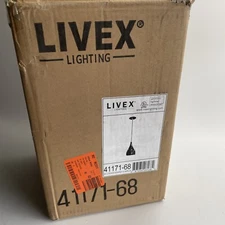 Livex Lighting Shiny Black Mini Pendant 41171-68 NO HARDWARE