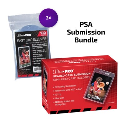 Ultra PRO PSA Submission Bundle - 200x Easy Grip Sleeves and 200x Card Saver