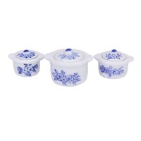 5x(3pcs Set Doll House Soup Pot Blueberry Pattern Device Porcelain Kitchen Bf 5x(3pcs Set Doll House Soup Pot Blueberry Pattern Device Porcelain Kitchen Bf