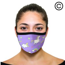 CHUBBY UNICORN RAINBOWS Cover your face - face mask