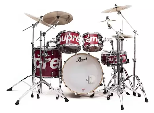 Supreme Pearl Session Studio Select Drum Set Red