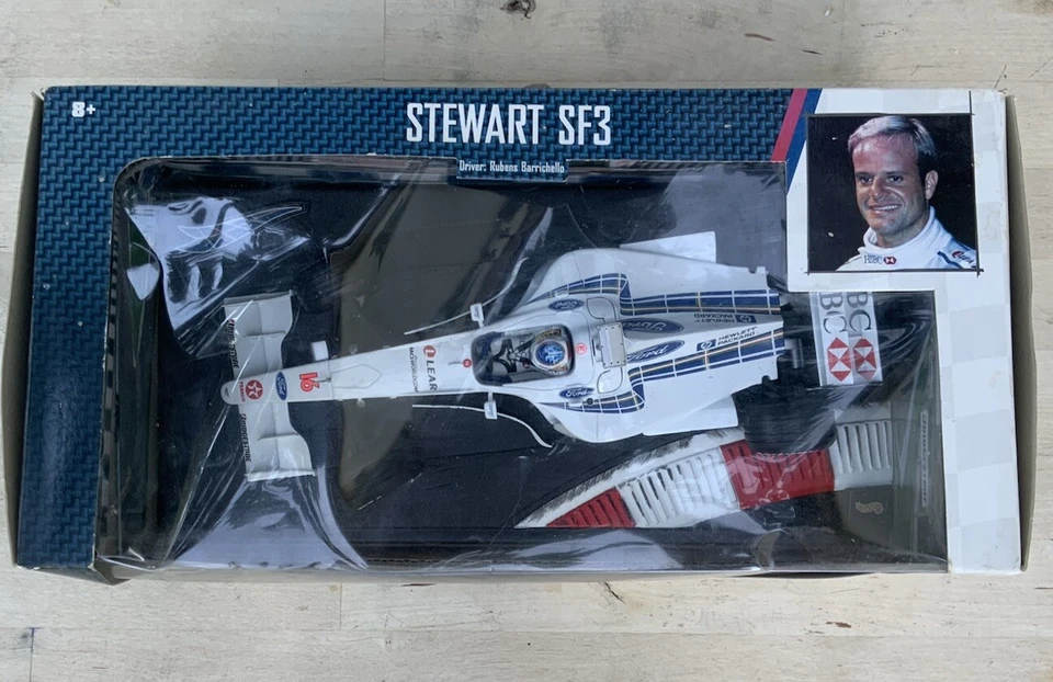 Ford F1 Stewart SF2 Rubens Barrichello Scala 1:18 Mattel Hot Wheels Racing - Immagine 2 di 4