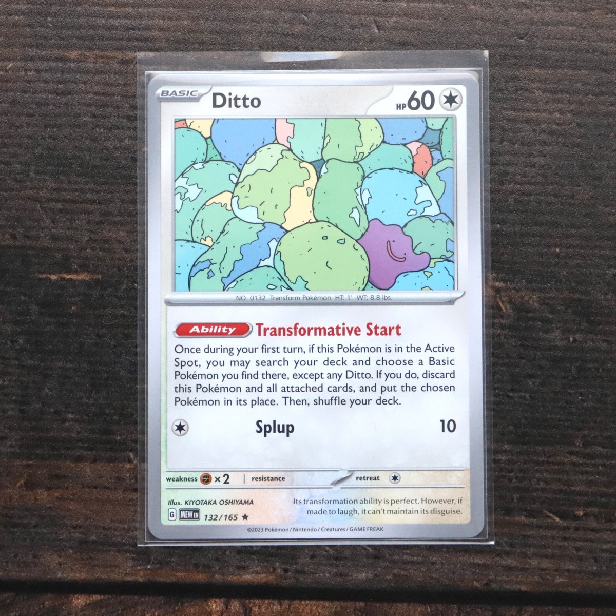 Ditto 132/165 Non-Holo 151 Pokemon TCG [English] Brand New