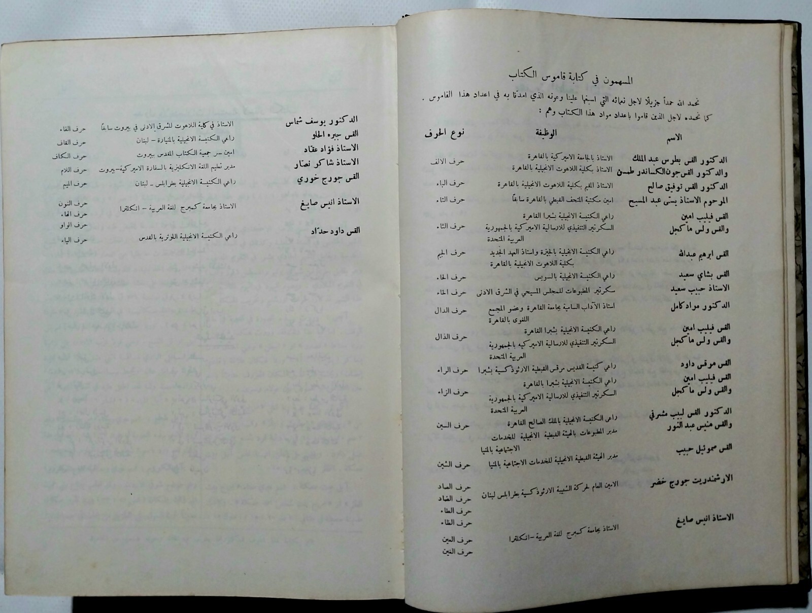 Lebanese Arabic Book Bible Dictionary Second Edition 1971 قاموس الكتاب