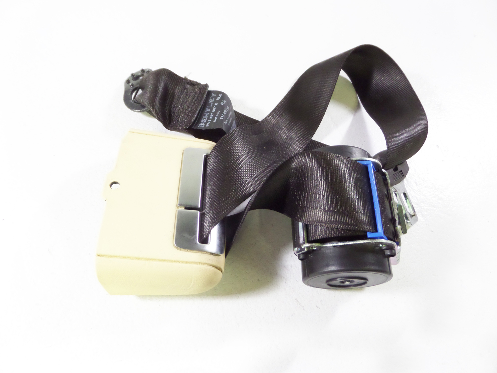 06-13 Bentley Continental Flying Spur Rear Middle Seat Belt Assembly BURNT OAK