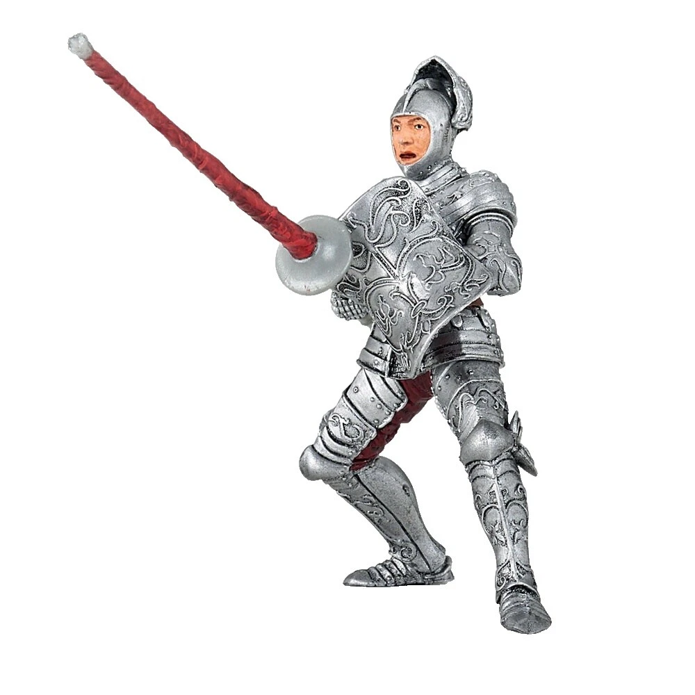 Figuras de acción de PVC Papo Knight y accesorios