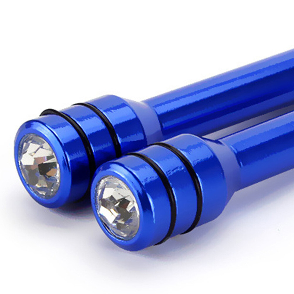 Bling Car Door Lock Knob Aluminum Door Lock Knob Pull Pin 2 Pack (Blue