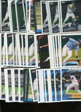 SEAN RODRIGUEZ BULK LOT OF 65 BASEBALL CARDS RAYS MIAMI 