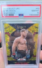 2023 #43-Select UFC Stipe Miocic Gold Disco  #1/10 - PSA 10 - GEM MNT