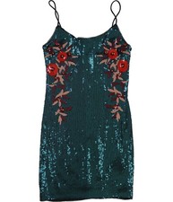 GUESS Womens Sequined Bodycon Dress