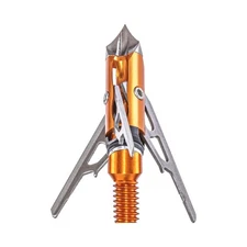 Rage 3 Blade Chisel Tip Broadheads 100 Grain Improved Design for Bow Hunting