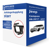 G.D.W. AnhäNgerkupplung Starr für Jeep Compass Typ Mp, MV AHK