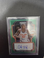 2022 Panini Prizm WNBA Signatures Courtney Williams #SG-CWL Green Prizm (AU)
