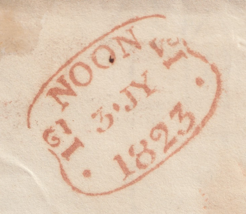 1823 CHARLES SWINBURNE ON HMS GLASGOW AT PORTSMOUTH REDIRECTED COUTTS TO SISTER - Picture 4 of 4