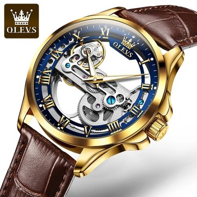 OLEVS 6661 Top of the line Skeleton Men's Automatic Mechanical Watch Waterproof