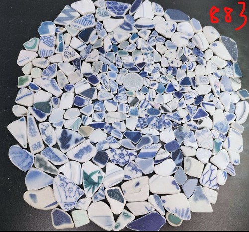 sea glass pottery   from Japan  Surf-Tumbled Beach Glass