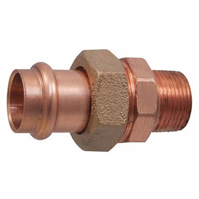 Nibco 9256850Pc Strt, Copper, Press-Fit 2 In, Mnpt 2 In