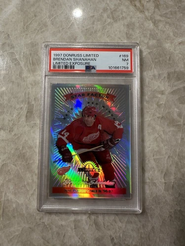BRENDAN SHANAHAN 1997 DONRUSS LIMITED EXPOSURE PSA 7 PR /25 NHL HOCKEY HOF RARE - Picture 1 of 5