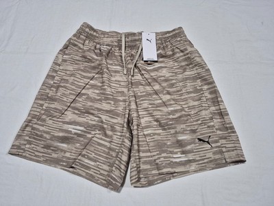 Puma Mens Multi  Sports M Tad ESS AQP 7'' Woven Shorts Desert Dust Size Medium