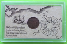 186 YEAR OLD COIN FROM 1809 SHIPWRECK OF THE ADMIRAL GARDNER (1808 Coin)