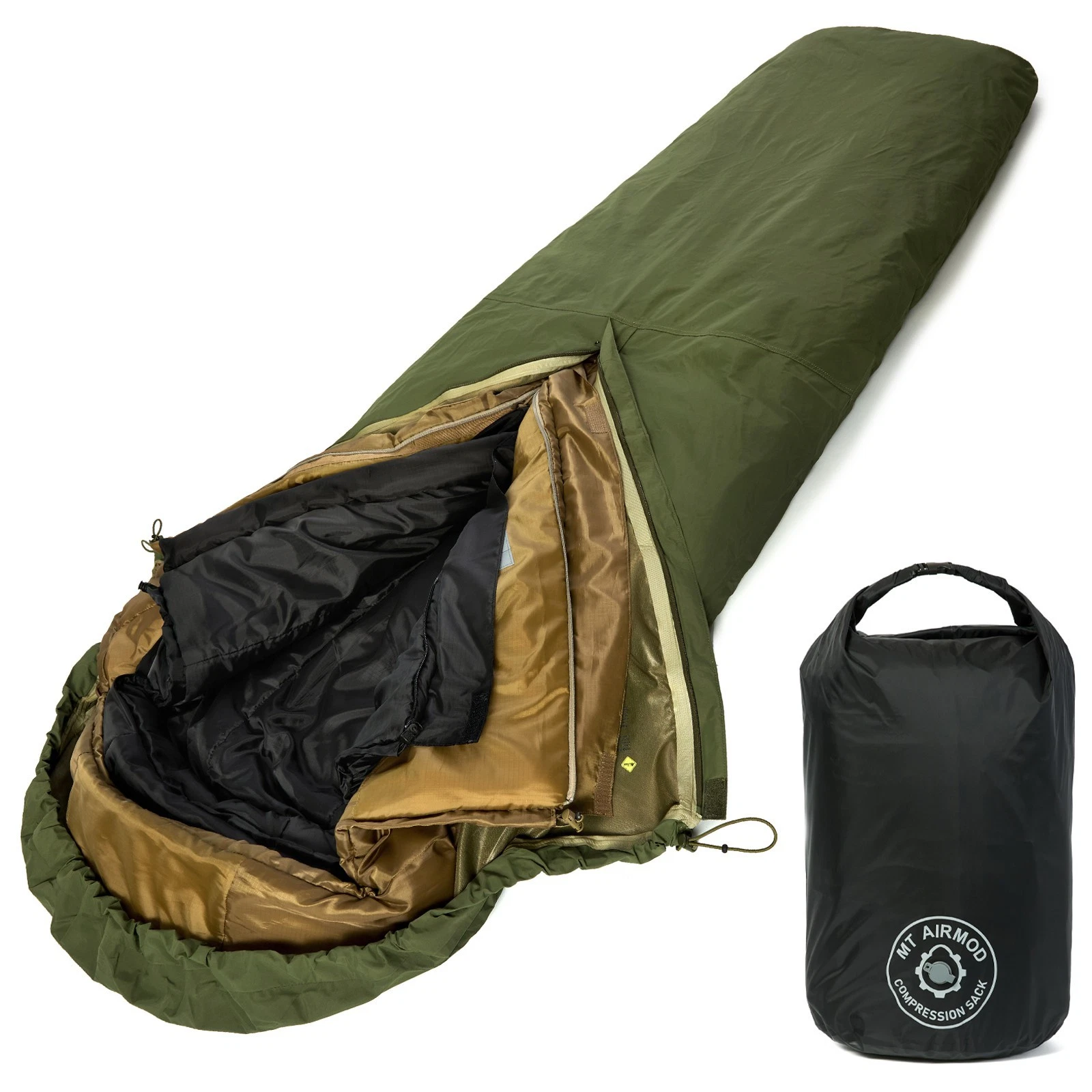 Military Modular 3-Layer Sleeping System Cold Weather Waterproof Bivy Cover