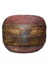 Antique Chinese Willow Reed Wedding Basket