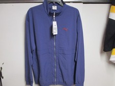 PUMA MENS WINDBREAKER WOVEN JACKET XXL NWT BLUE CRYSTAL W/RED LOGO FULL ZIP