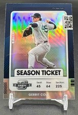 2021 Panini Contenders Gerrit Cole #11 Season Ticket Yankees
