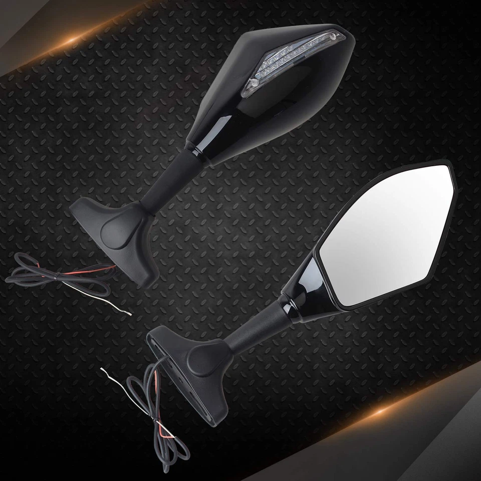 Espejos retrovisores LED intermitentes 2001-2018 para motocicleta Suzuki GSXR600 GSXR750 GSXR1000 Foto 4 de 4
