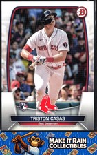 Triston Casas 2023 Bowman #2 Boston Red Sox Rookie RC