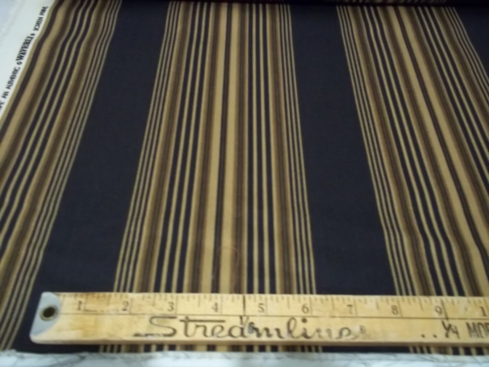 2+ Yds WAVERLY SWEETWATER STRIPE Home Dec Drapery/Slipcover Fabric For Sale