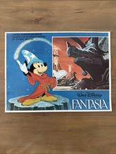 FANTASIA WALT DISNEY MEXICAN LOBBY CARD RERELEASE