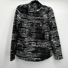 Snoskins Pullover Womens Medium Textured Half Zip Long Sleeve Top Made in USA