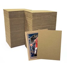 200 Packs Corrugated Cardboard Sheets, 3.5x4.5 Kraft Cardboard Divider Inserts B