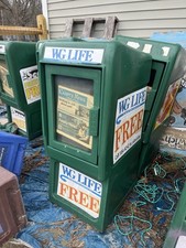 Newspaper Vending Rack Magazine Stand Honor Box Machine Street Library Nice!