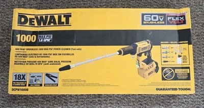 Dewalt FLEXVOLT DCPW1000B 60V MAX Brushless 1000 Max PSI Power Cleaner