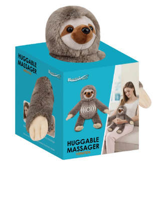 Health Touch Huggable  Sloth Massaging Massager with Relaxing Vibration