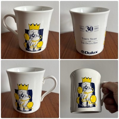 ICI Dulux Paint 30 Years Of The Dulux Dog 1961 To 1991 Vintage Mug Cup England