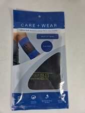 Cubierta de línea PICC antimicrobiana ultra suave Care + Wear tamaños surtidos - negra, nueva