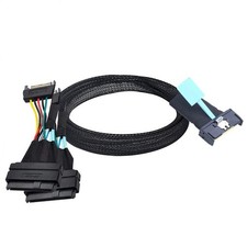 Slimline SAS MCIO 8i 74P To 2XSFF 8639 15P Server Data Transmission Cable New