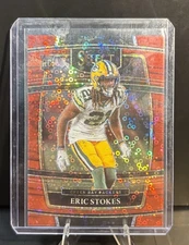 Eric Stokes Rookie 2021 Select Red Disco Prizm Concourse Rookie RC #02 /49