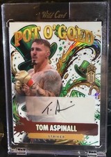 2026 TOM ASPINALL Wild Card Pot O Gold True 1/1 Leprechaun Hat Rainbow Foil AUTO