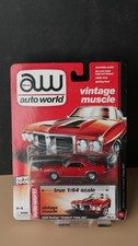 Auto World Vintage Muscle 1969 Pontiac Firebird Trans Am Red 1:64 Scale