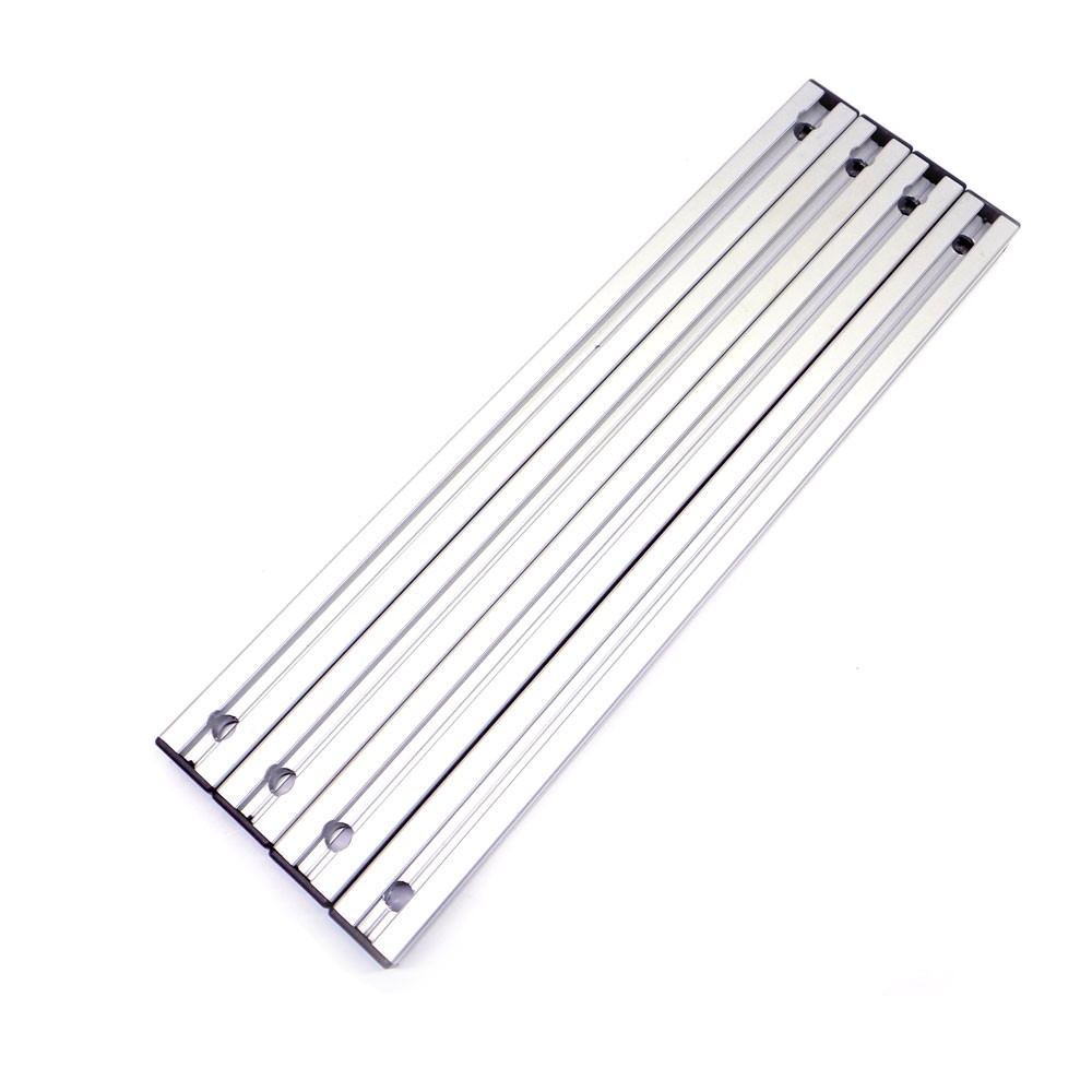 (Lot of 4) Bosch 16" Long 30/30 Aluminum Extrusion T-Slot w/ End Caps, 8mm Slot