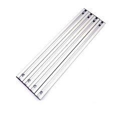 (Lot of 4) Bosch 16" Long 30/30 Aluminum Extrusion T-Slot w/ End Caps, 8mm Slot