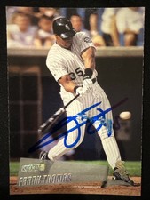 2000 Topps Stadium Club Frank Thomas Signed Card 187 White Sox Autograph Auto