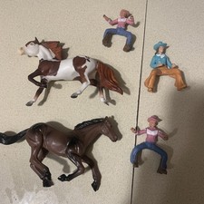 Horses And Riders Plastic Toys Riders Are 2.5in