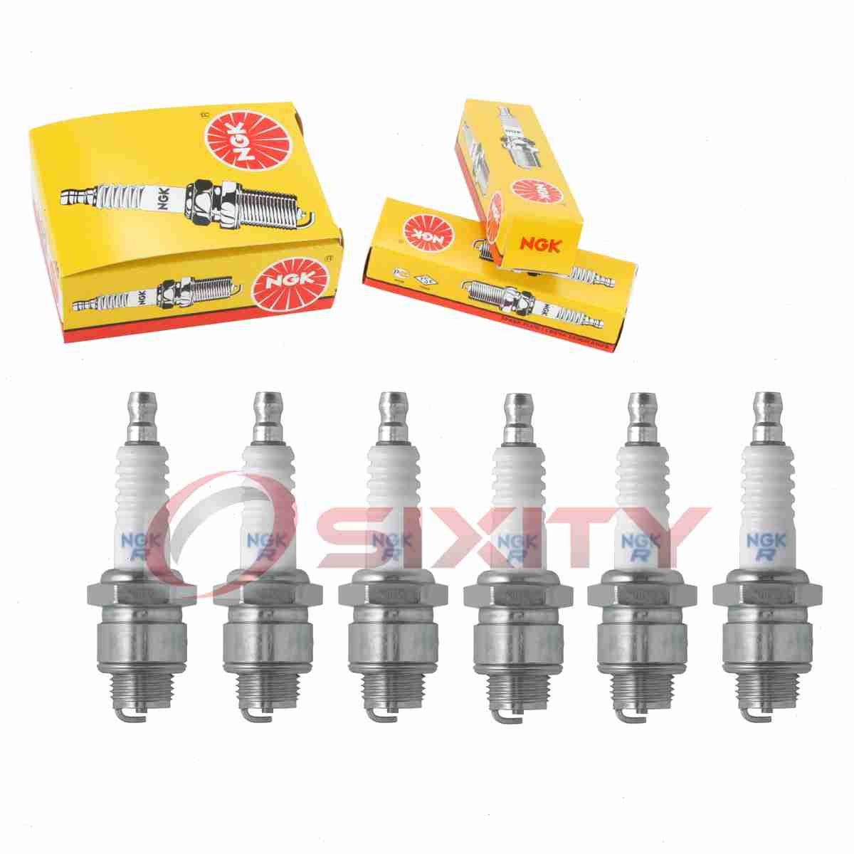 6 pcs NGK Standard Spark Plugs for 1949-1959 Plymouth Suburban 3.6L 3.8L L6 zl