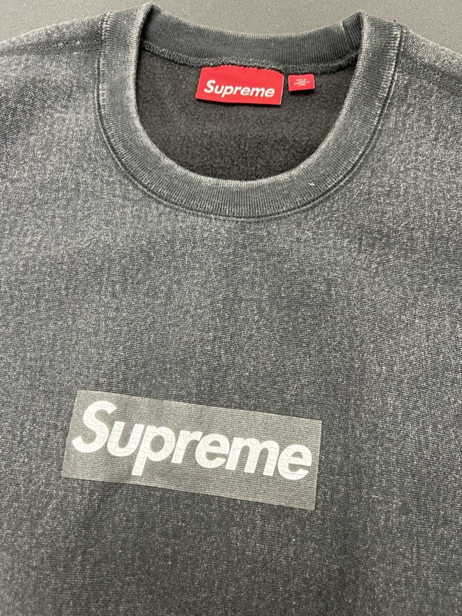 SS25 Supreme Washed Box Logo Crewneck Black L Large | eBay